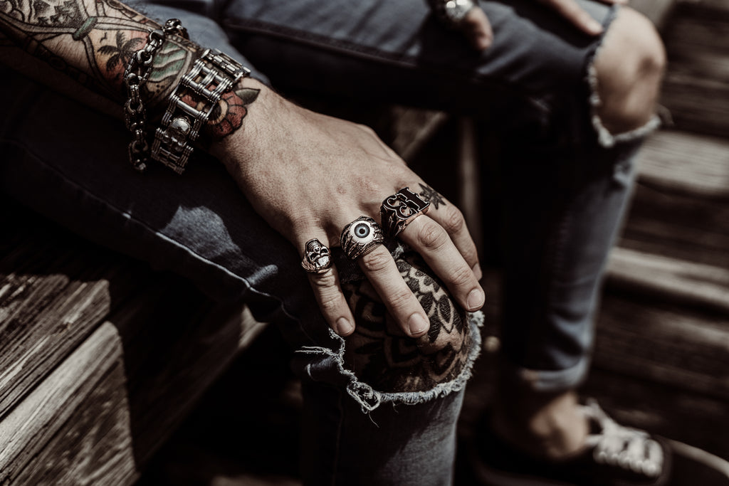 MKENDN Vintage Oxidized Black Link Chain Bracelets For Men Motocycle Cuban  Chain Stainless Steel Punk Rock Biker Jewelry Gifts - AliExpress