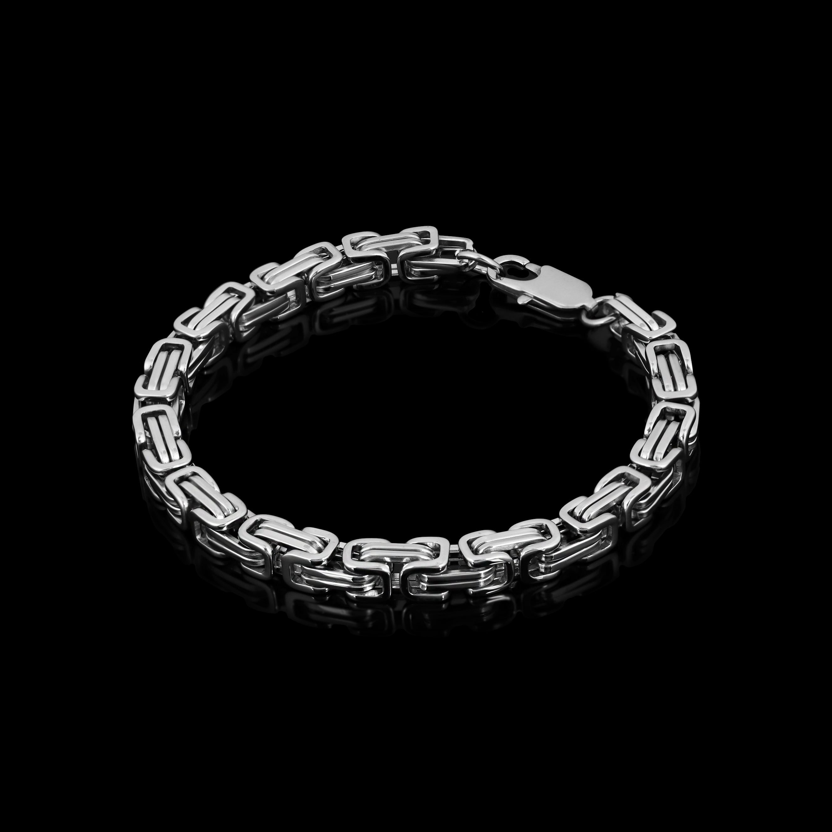 Byzantine Bracelet Man Silver Bracelet Gothic Bracelet 