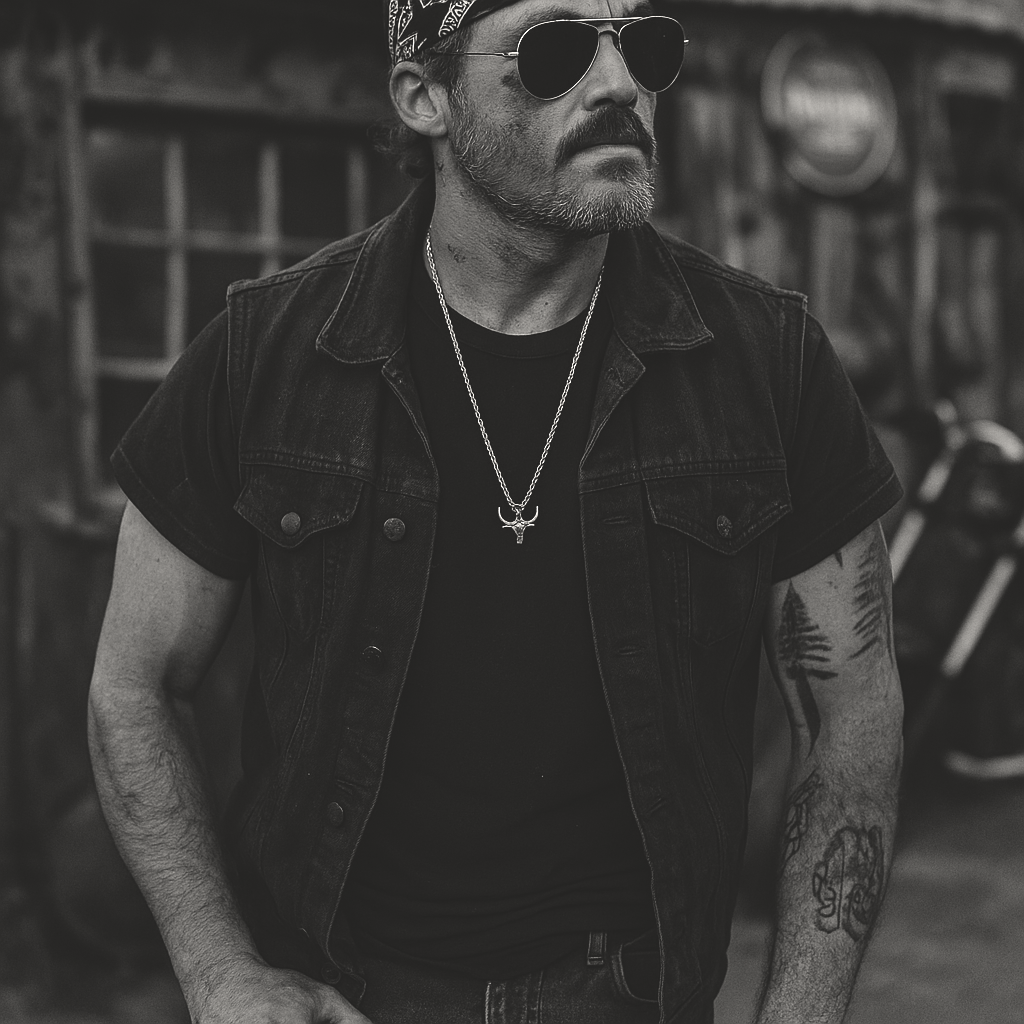 Men's Bull Pendant Necklace