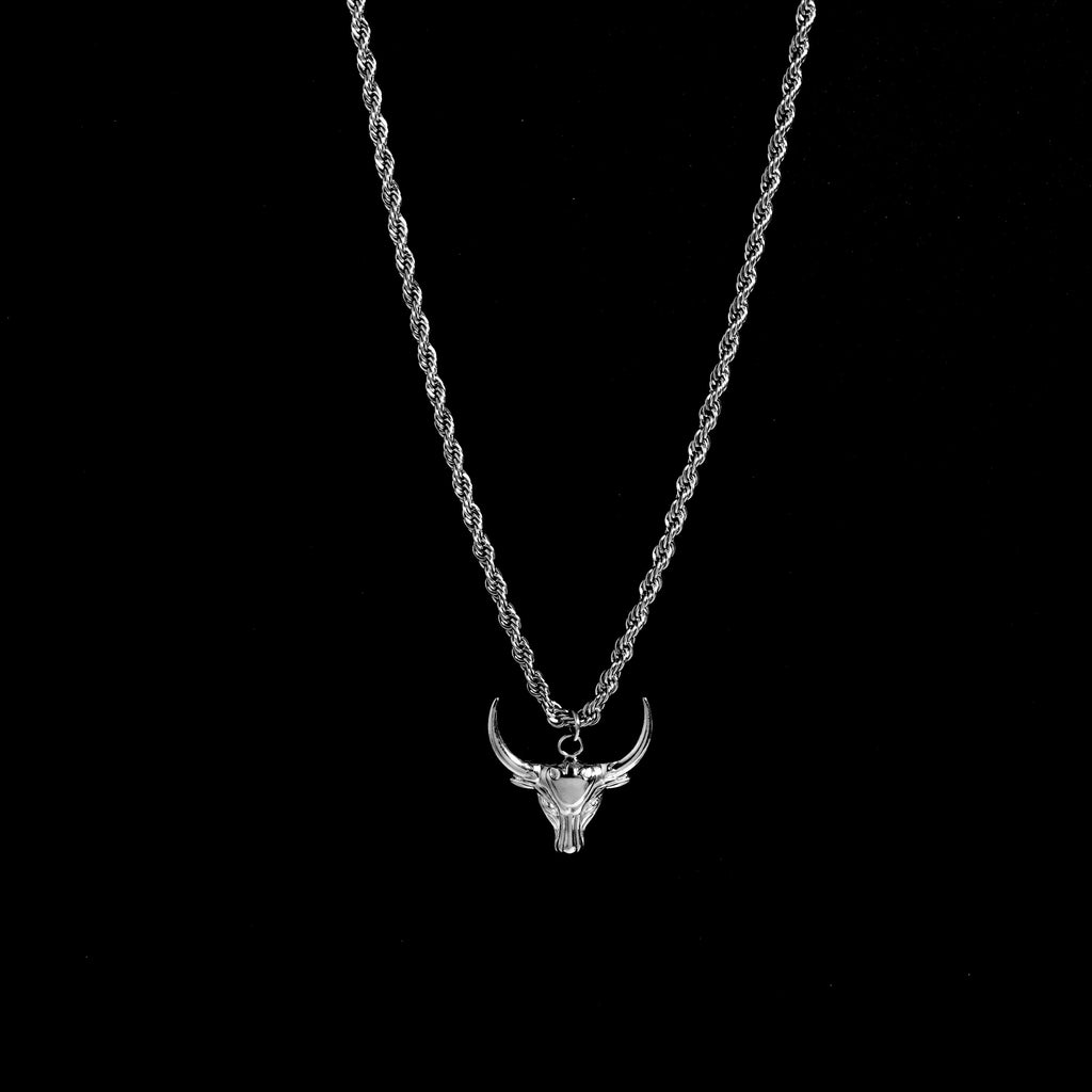Men's Bull Pendant Necklace