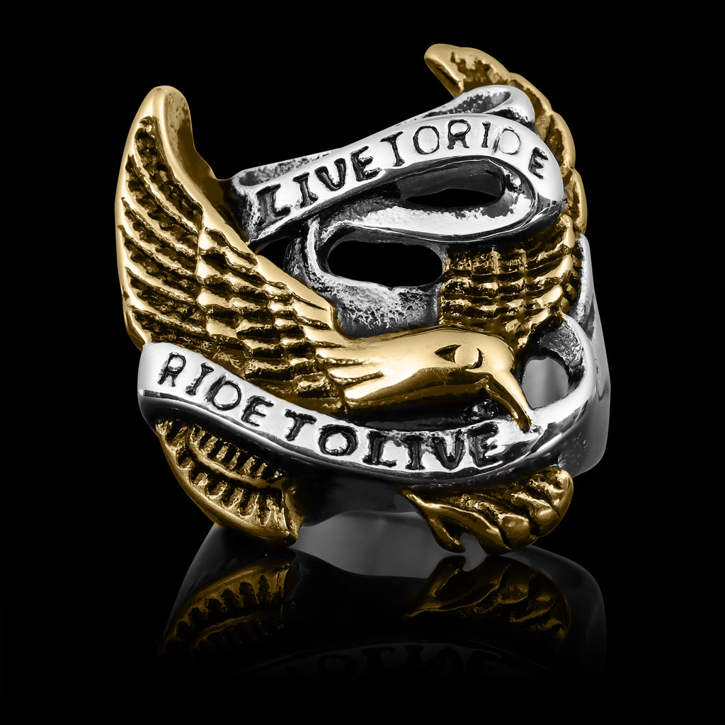 Crown Center Rider Rings Rings Collection | Biker Jewelry Shop