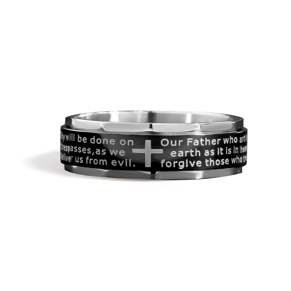 Lord's Prayer Spinner Ring – Biker Jewelry Shop