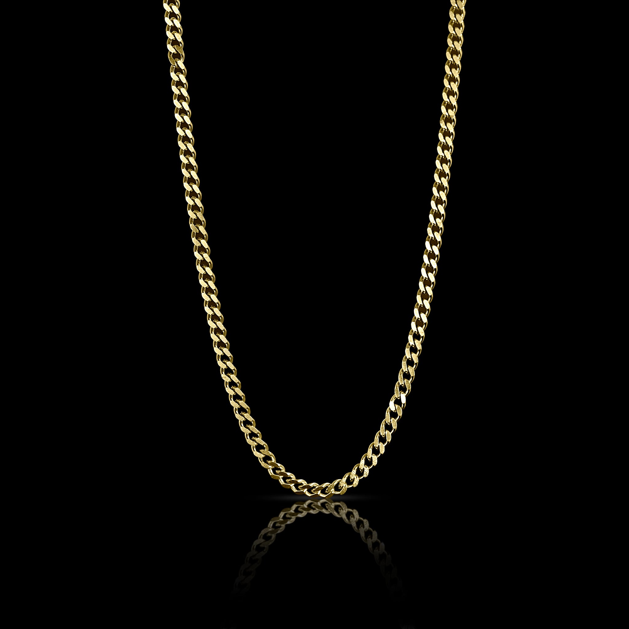 Gold Diamond Cut Curb Chain 4mm - 8mm – Biker Jewelry Shop