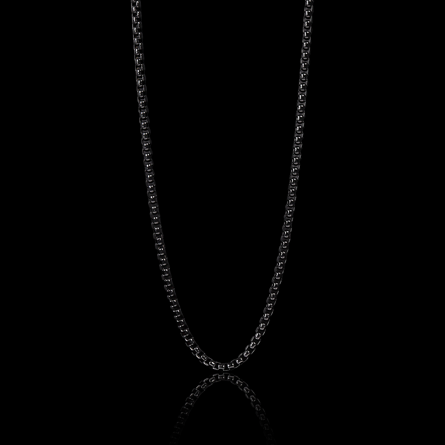 Stainless Steel Rounded Box Chain Necklace – Biker Jewelry Shop