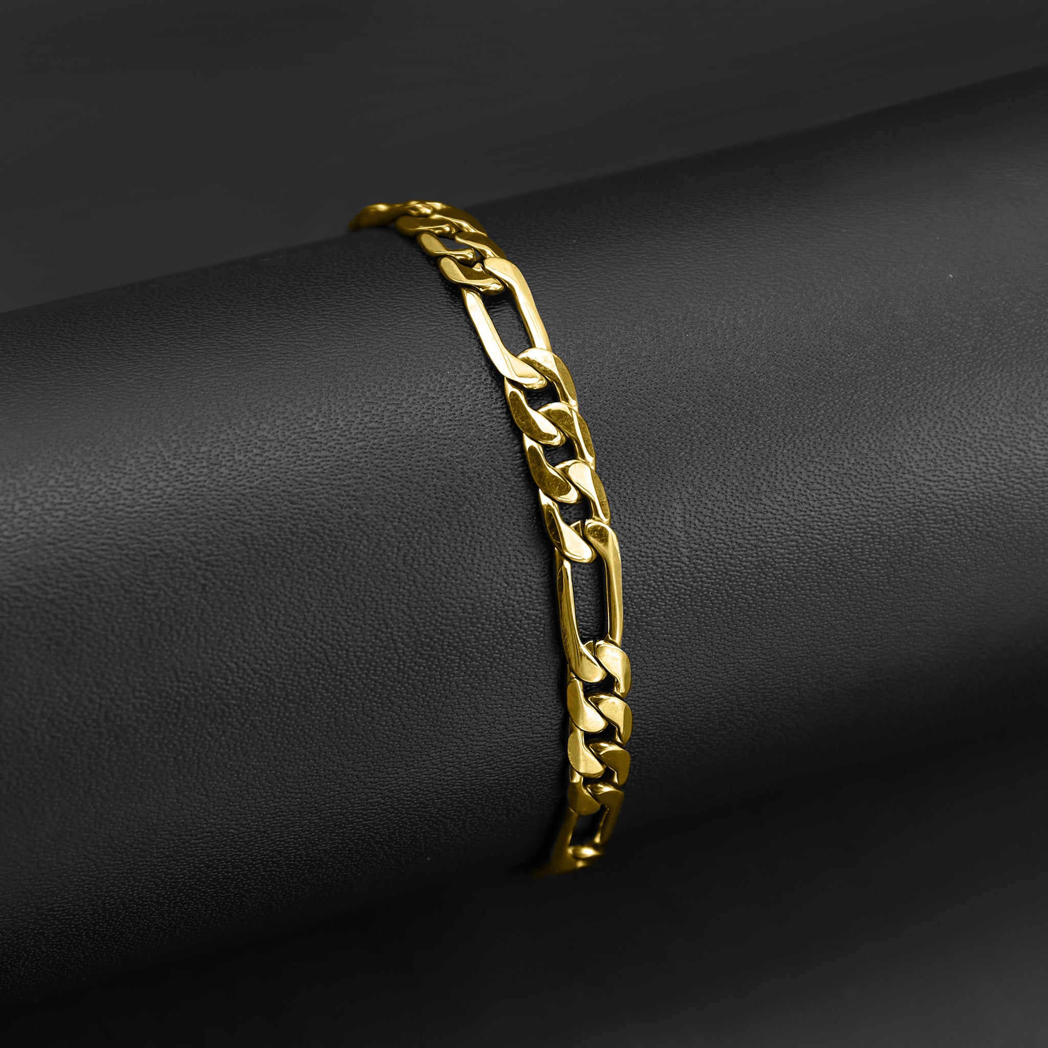 Gold Figaro Chain Bracelet – Biker Jewelry Shop