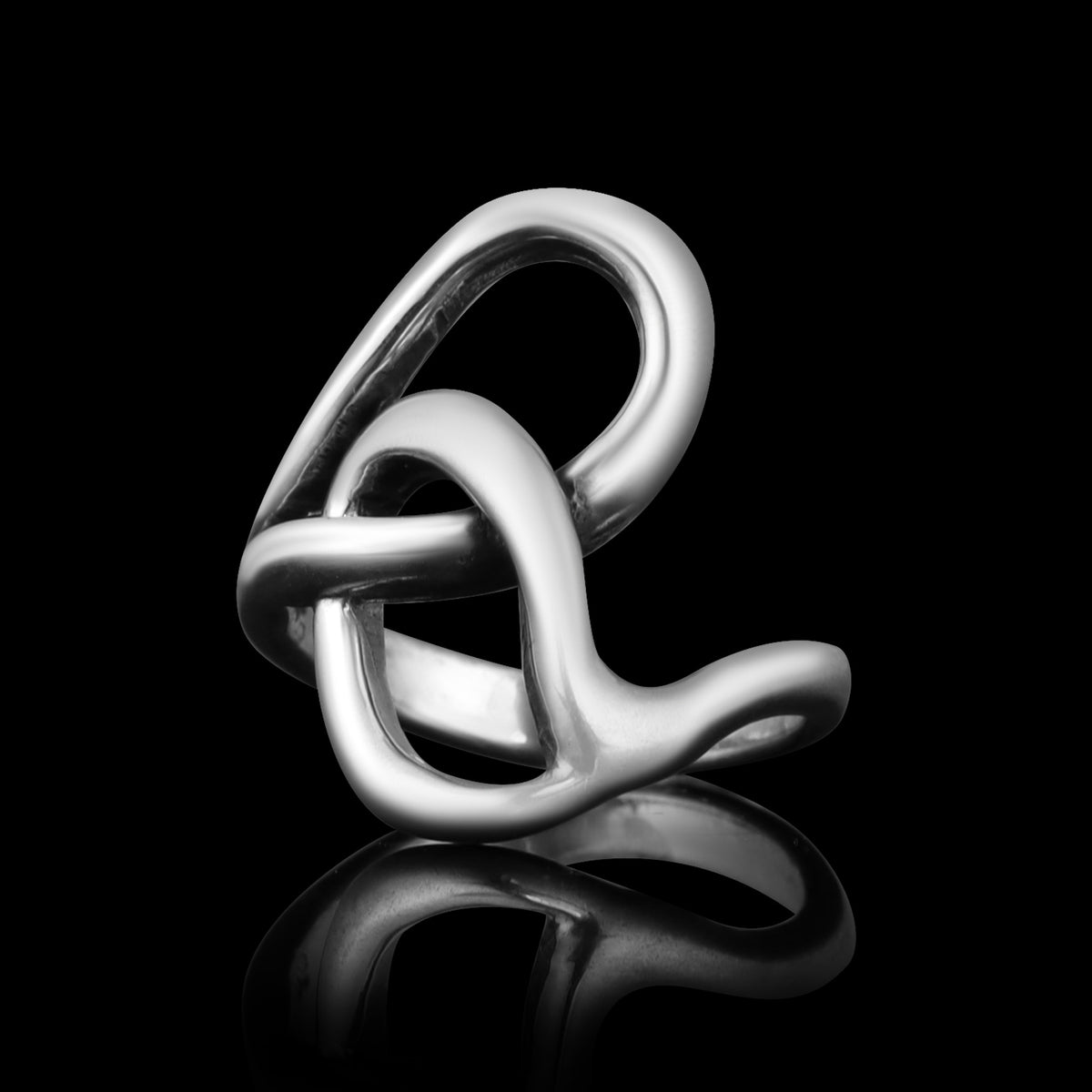 Women's Sterling Silver Abstract Ring – Biker Jewelry Shop