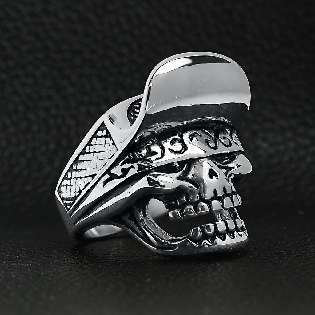 Biker Jewelry Shop Trucker Hat Skull Ring